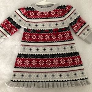 3-6 month Holiday Sweater Dress